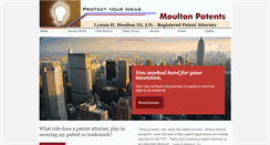 Desktop Screenshot of moultonpatents.com