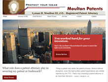 Tablet Screenshot of moultonpatents.com
